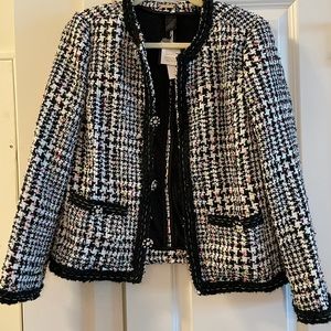 Magaschoni tweed jacket, size 12, NWT